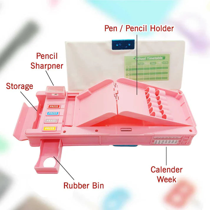 Press Case Pencil Box - Unicorn theme
