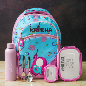 Headphone Theme Personalized Kids School Bag – Junior
