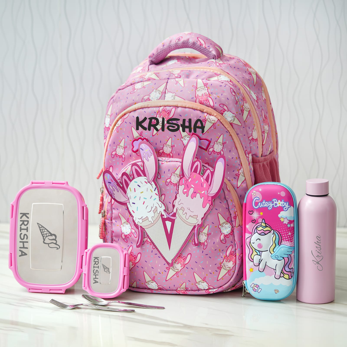 Candy 3D Patch Personalized Kids School Bag – Senior