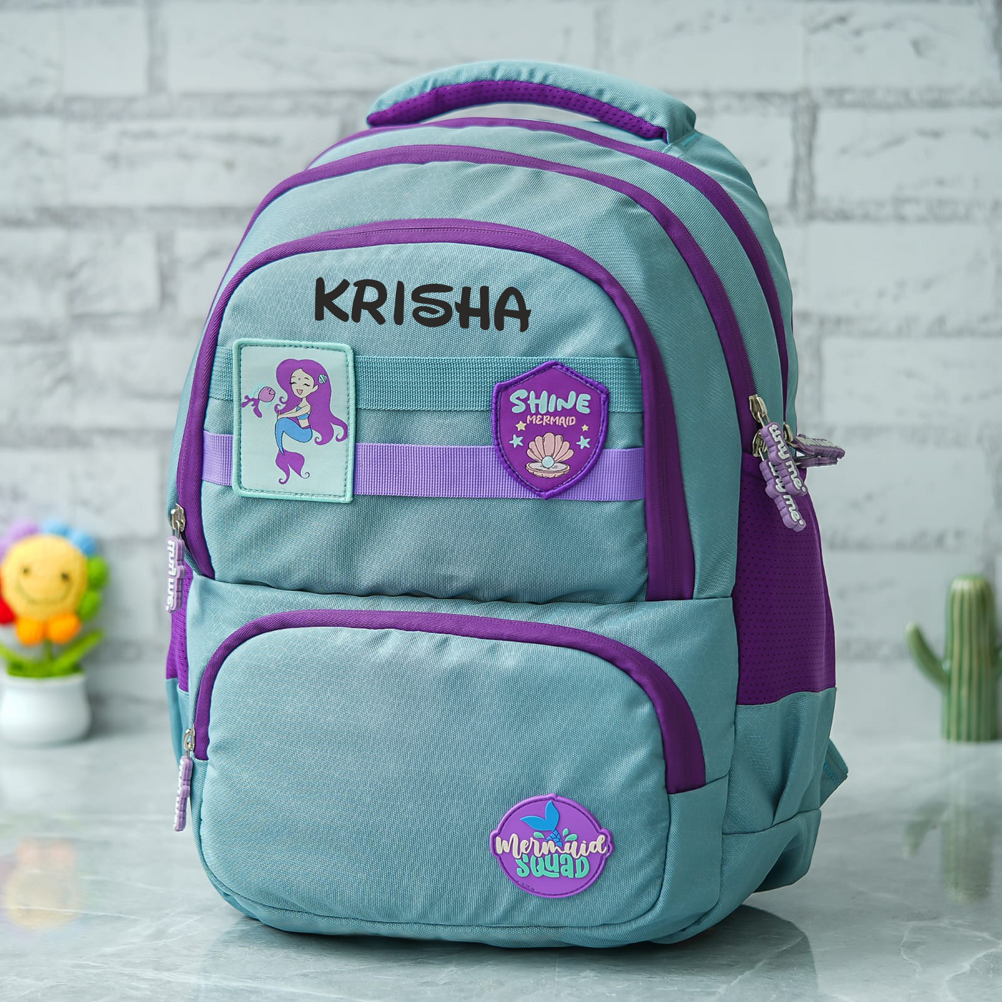Mermaid Patch Personalized Kids School Bag β Junior