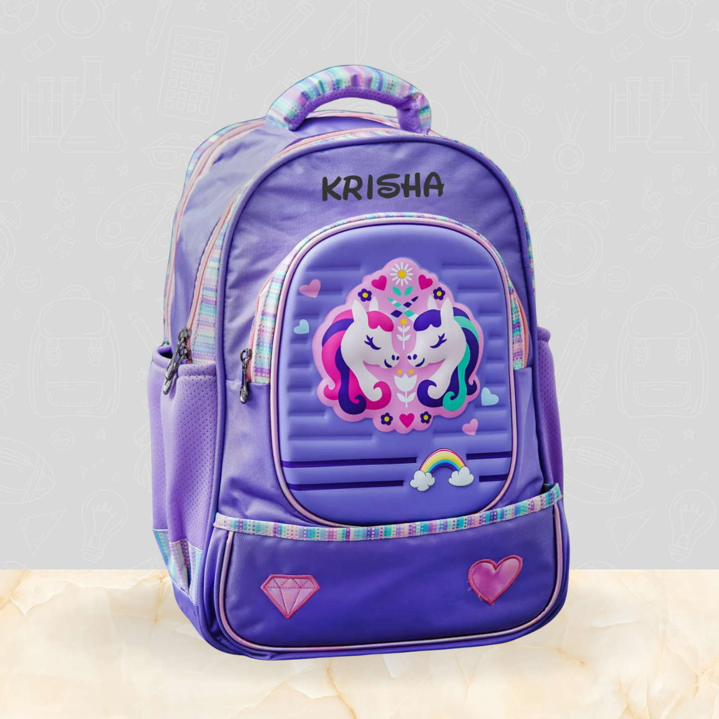 Premium Double Unicorn Purple theme bags