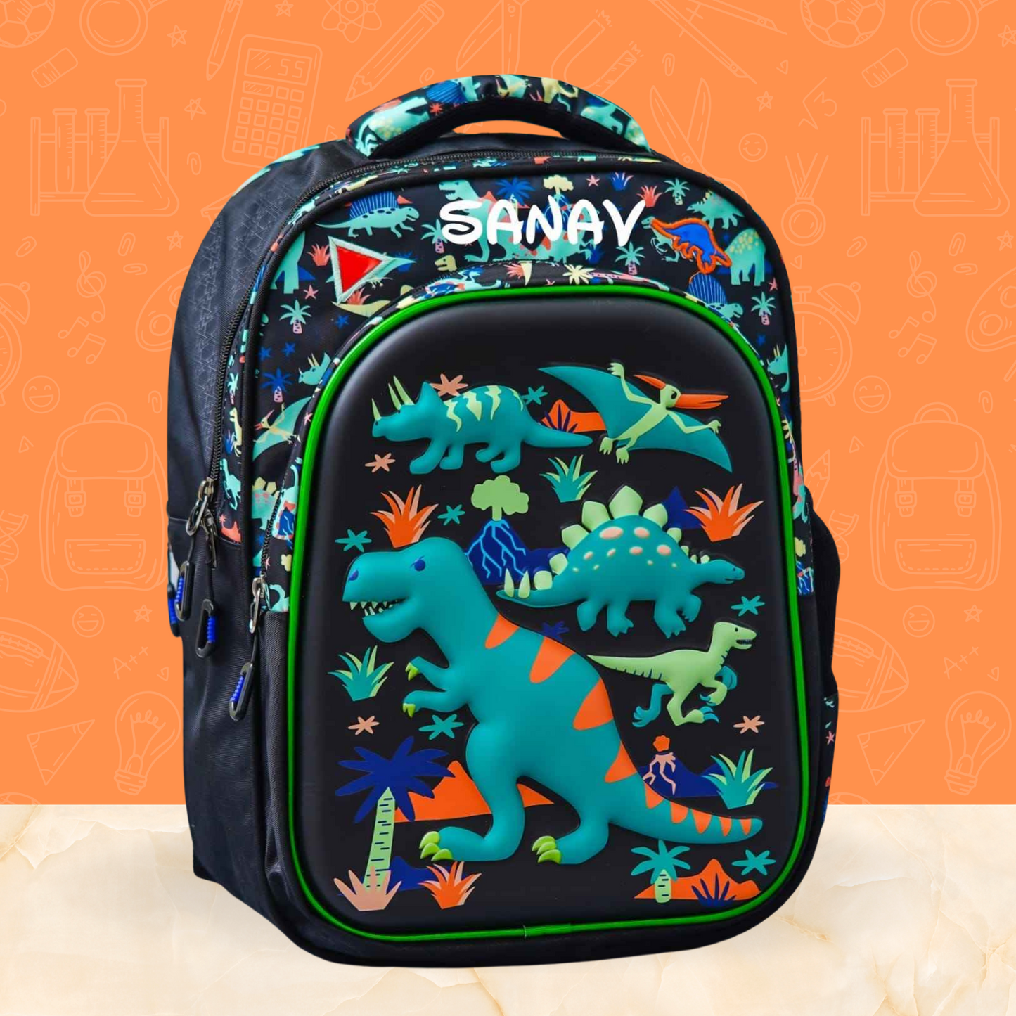 Premium Dinosaur Kids Customized bag school combos