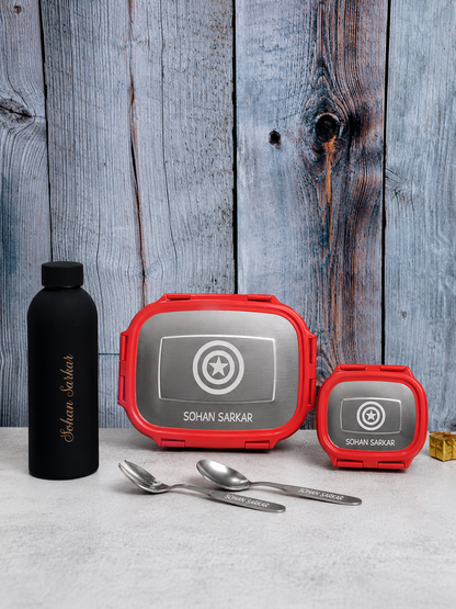 Personalized Lunch Box and Water bottle Combo
