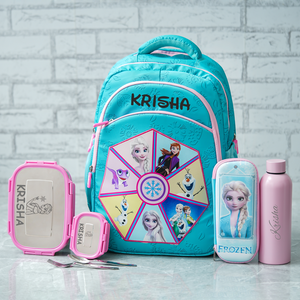 Frozen Blue Theme Personalized Kids School Bag – Senior