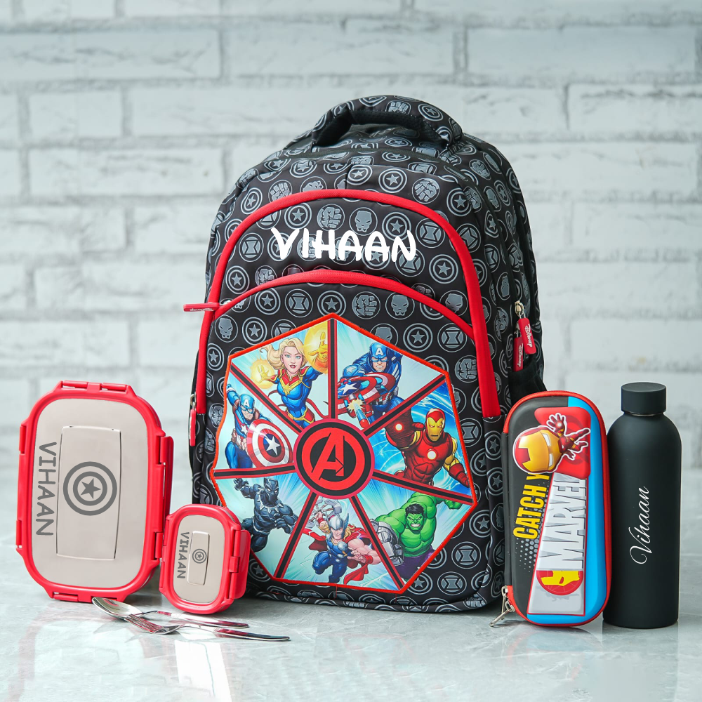 Avengers Theme Personalized Kids School Bag – Senior