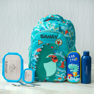 Dinosaur 3D Patch Personalized Kids School Bag – Senior