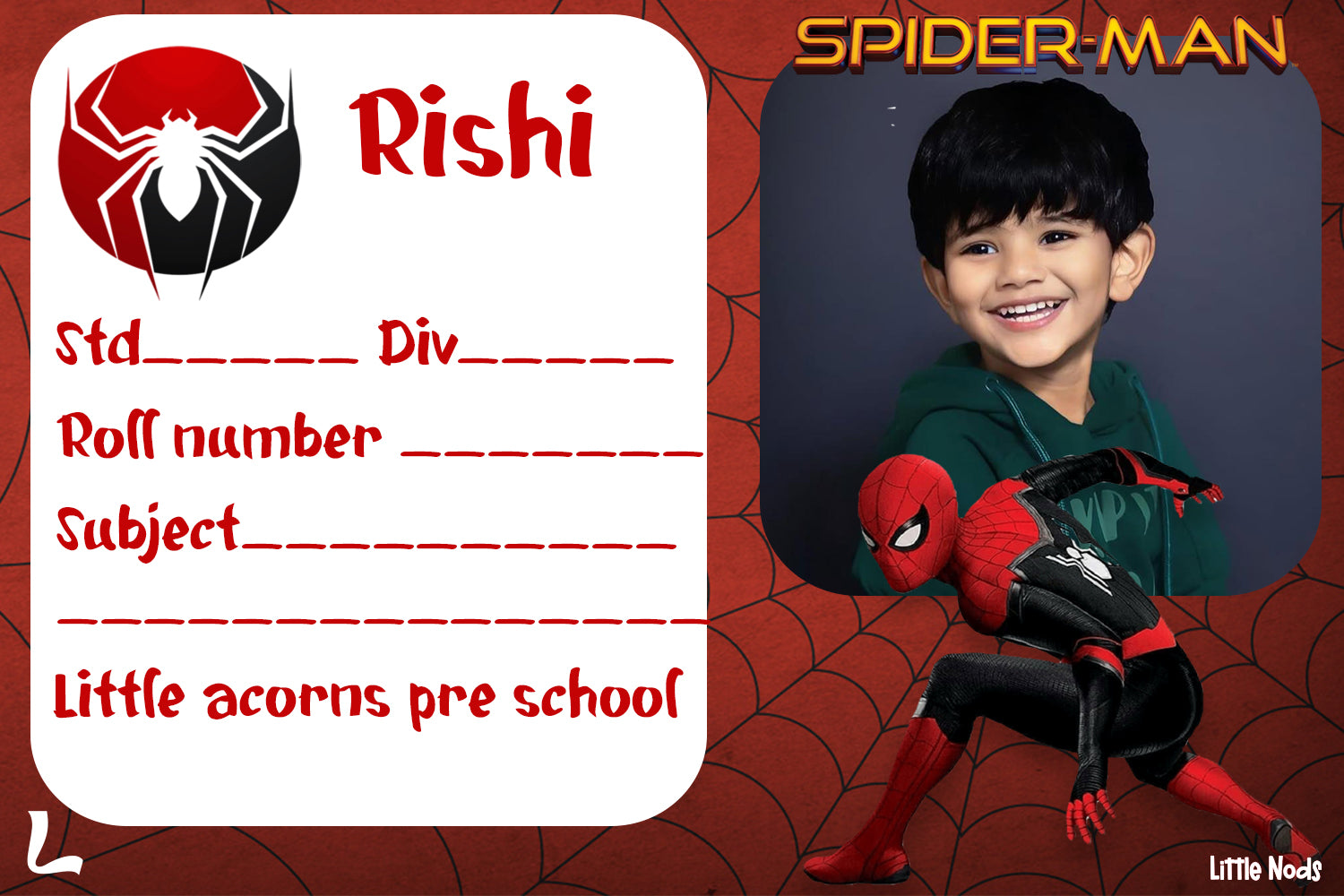 Customized School Name slips for books