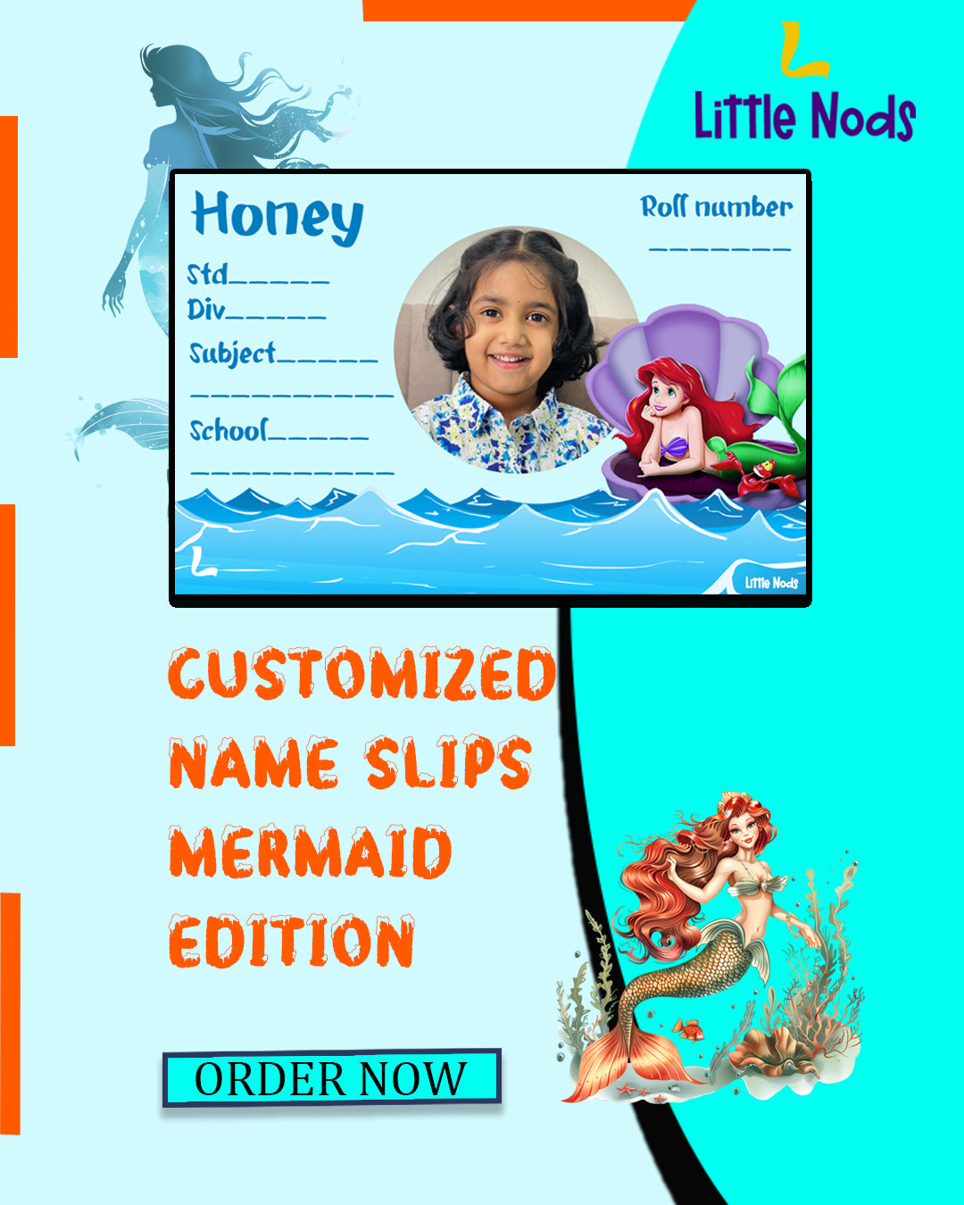 Customized School Name slips for books