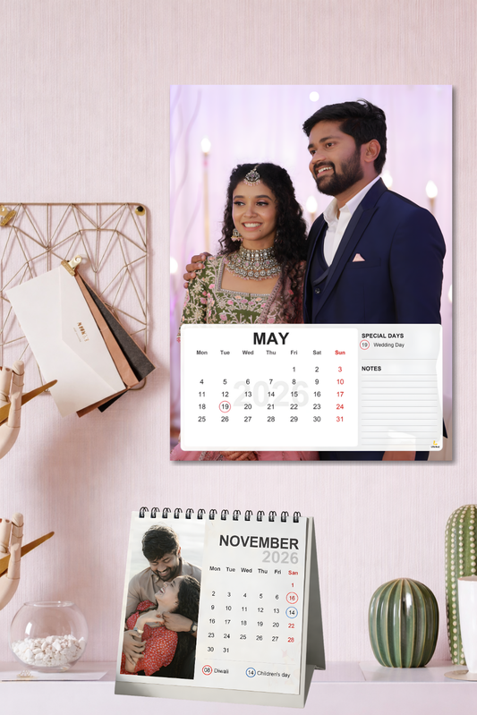 Premium Personalized Calendar 2026 – Desktop & Wall Edition