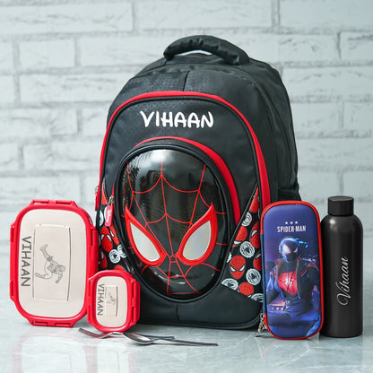 Spiderman Personalized Premium Kids School Bag