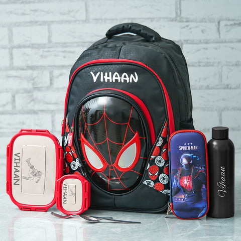 Spiderman Personalized Premium Kids School Bag