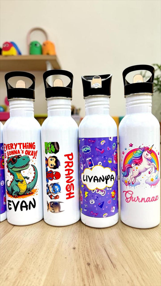 Personalized Theme based Water bottle 750 ML