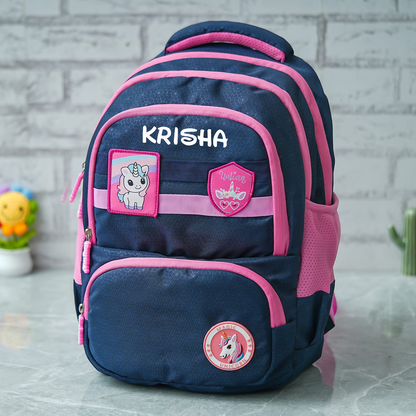 Unicorn Patch Personalized Kids School Bag – Junior