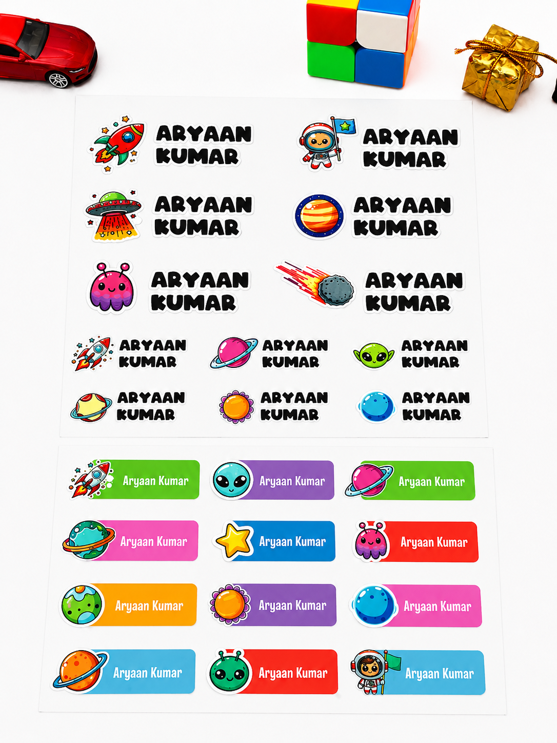 Transparent Emborsed UV Stickers