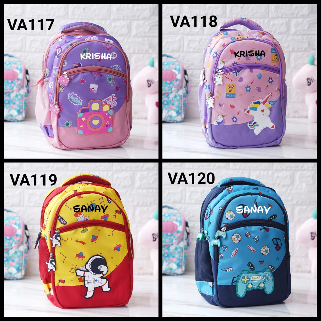 Space themed customized school bag combos