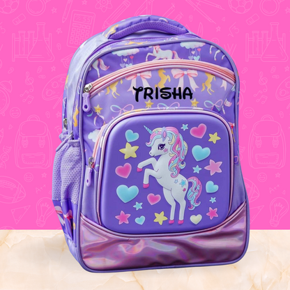 Unicorn School Combo Bag - Purple