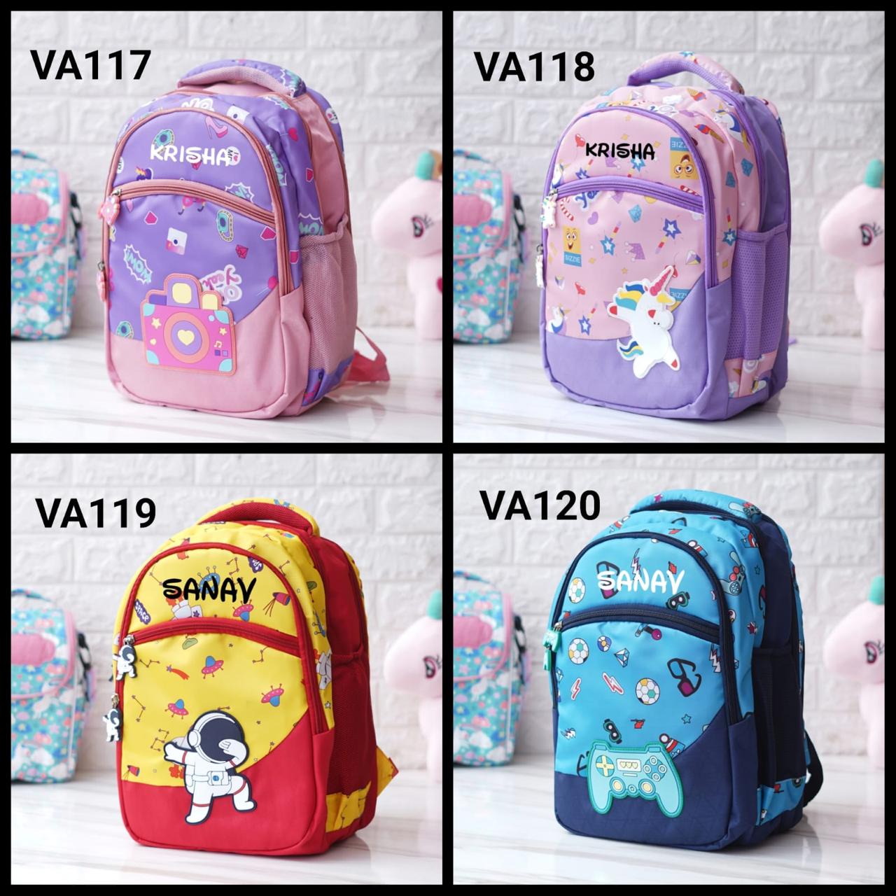 Space themed customized school bag combos