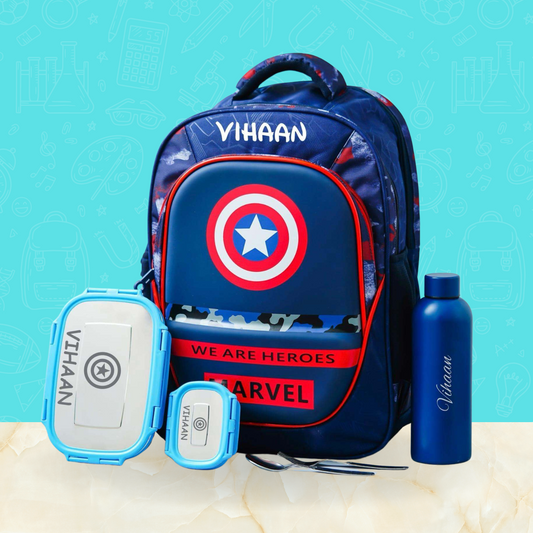 Captian America theme Customized bag combo