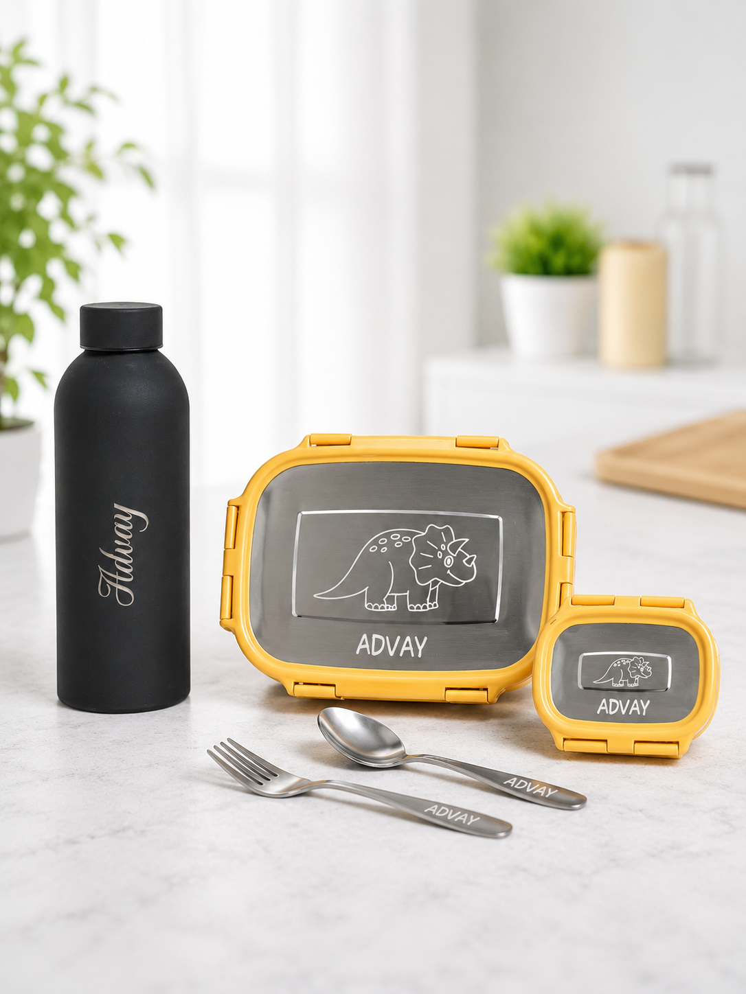 Personalized Lunch Box and Water bottle Combo