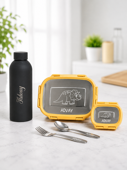 Personalized Lunch Box and Water bottle Combo