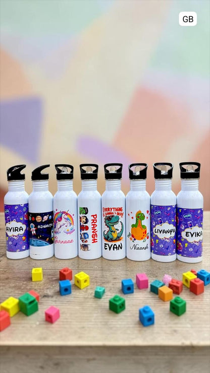 Personalized Theme based Water bottle 750 ML