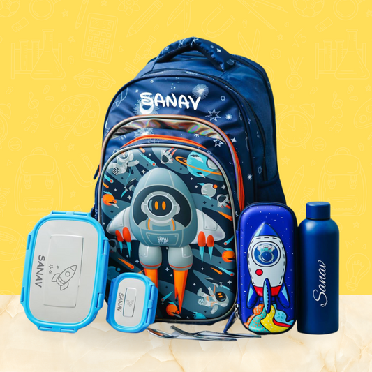 Space theme Customized school kids bag