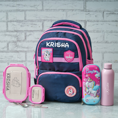 Unicorn Patch Personalized Kids School Bag – Junior