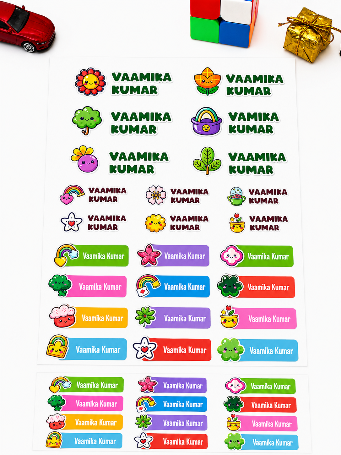 Transparent Emborsed UV Stickers
